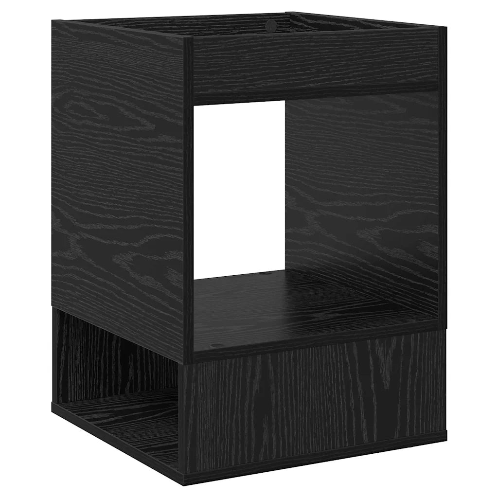 Tavolino Rovere Nero 40 x 40 x 56 cm Legno ingegnerizzato 890946