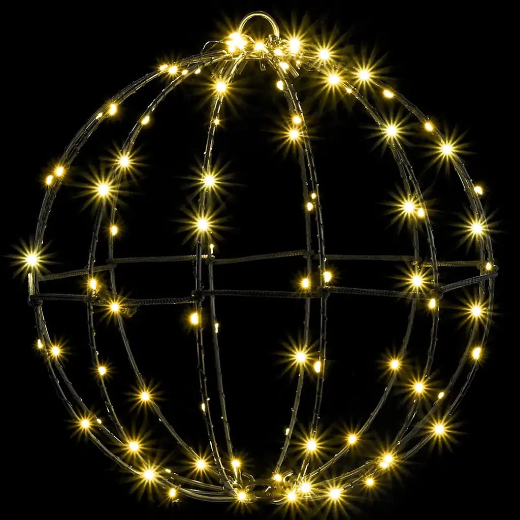 Palla con 192 LED 2 pcs Bianco caldo 30 x 30 x 32 cm Metallo 42019109