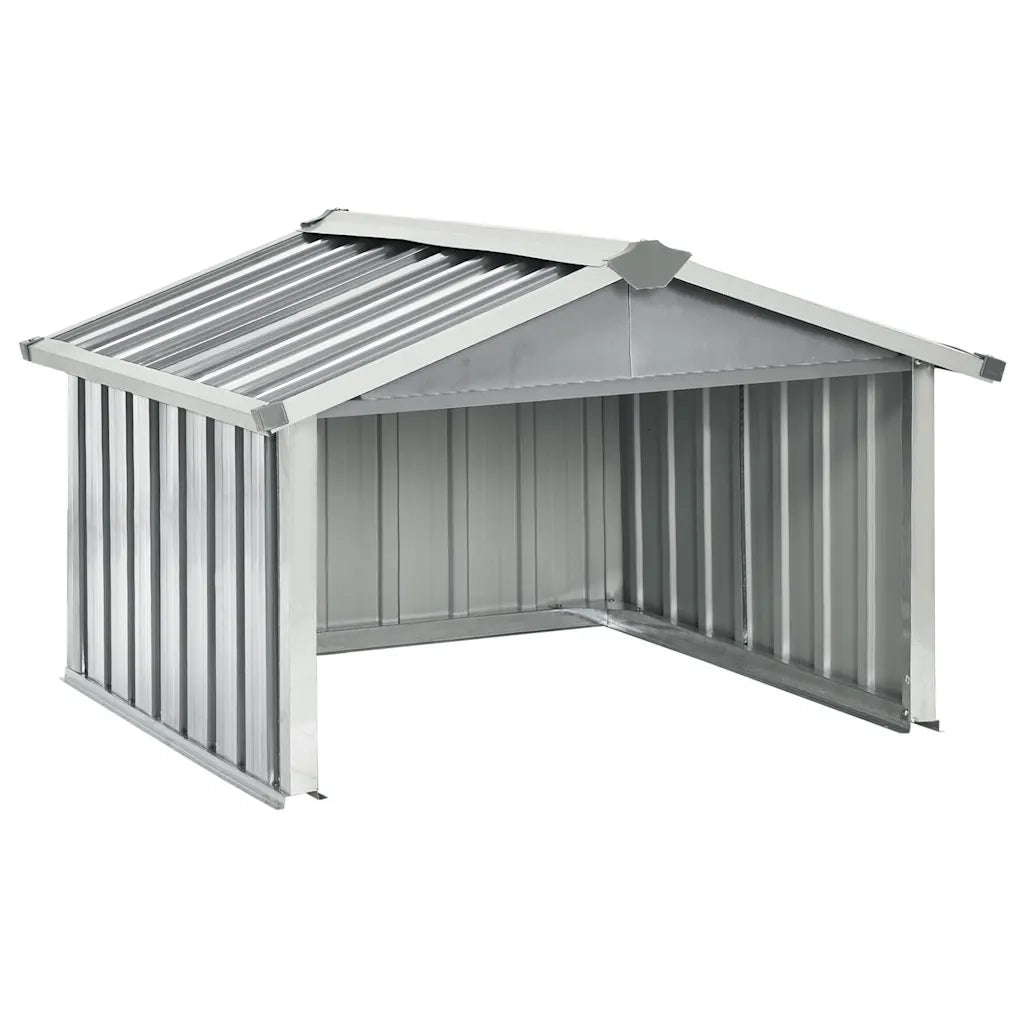 Capanno per Robot Tosaerba 92x97x63 cm Acciaio Zincato Grigio 150908