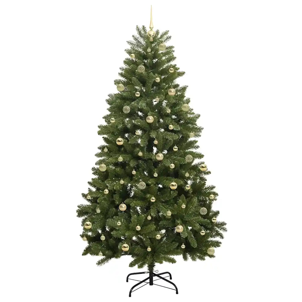 Albero di Natale artificiale 240 cm 300 LED Bianco caldo Verde 3395707