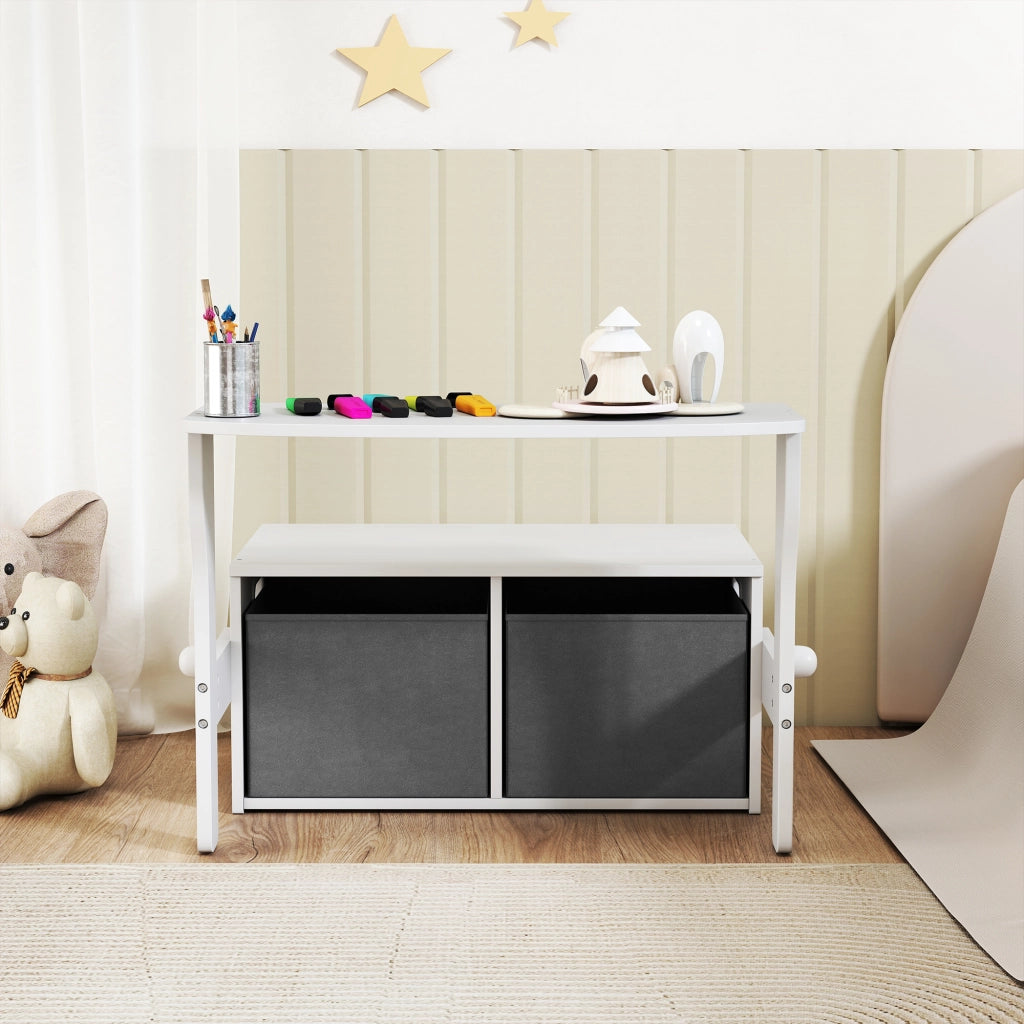 Tavolo Bambini con Sedia e Contenitore ¨C Minimal ¨C Bianco
