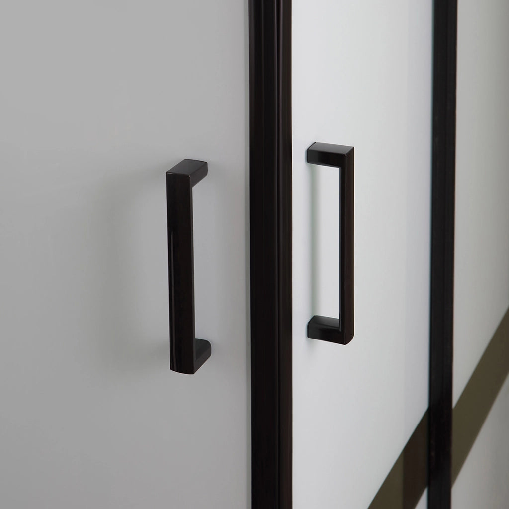 Box doccia 70x90 profili neri opachi