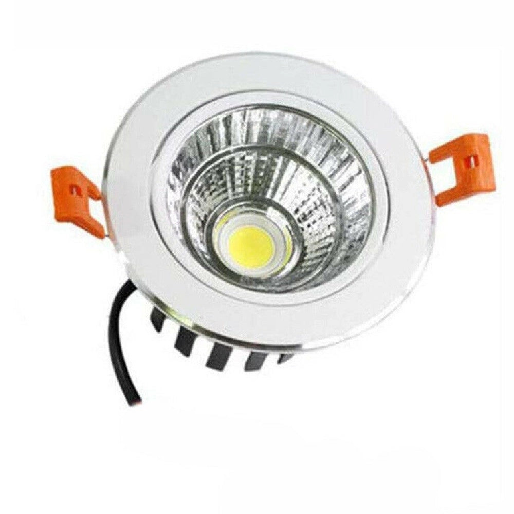 Trade Shop - Faretto Incasso Led Cob 12 W Per Controsoffitta Luce Fredda Calda Naturale - -bianco Naturale      -