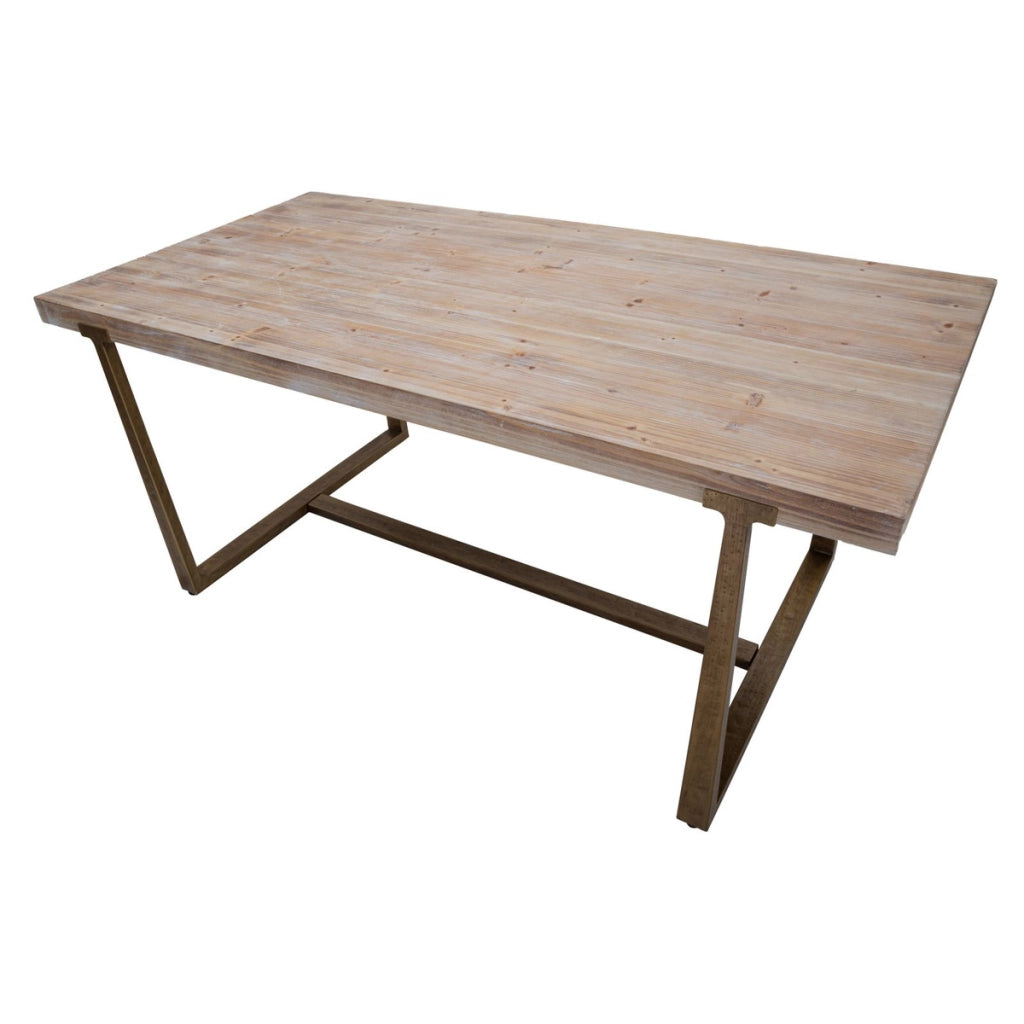 Tavolo VKH575, Marrone, MDF, 180x90x78 cm