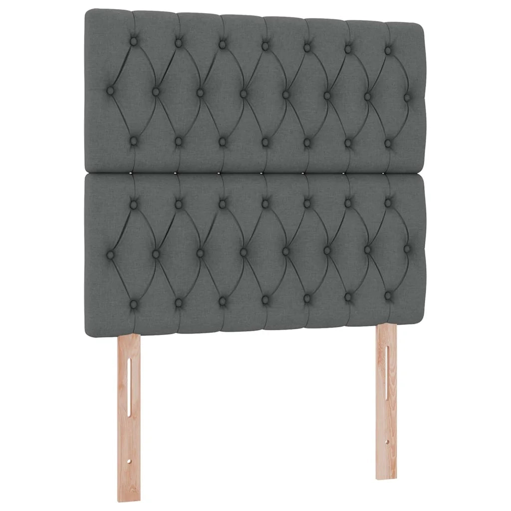 Letto con contenitore e materasso Grigio scuro 100 x 200 cm 3371824