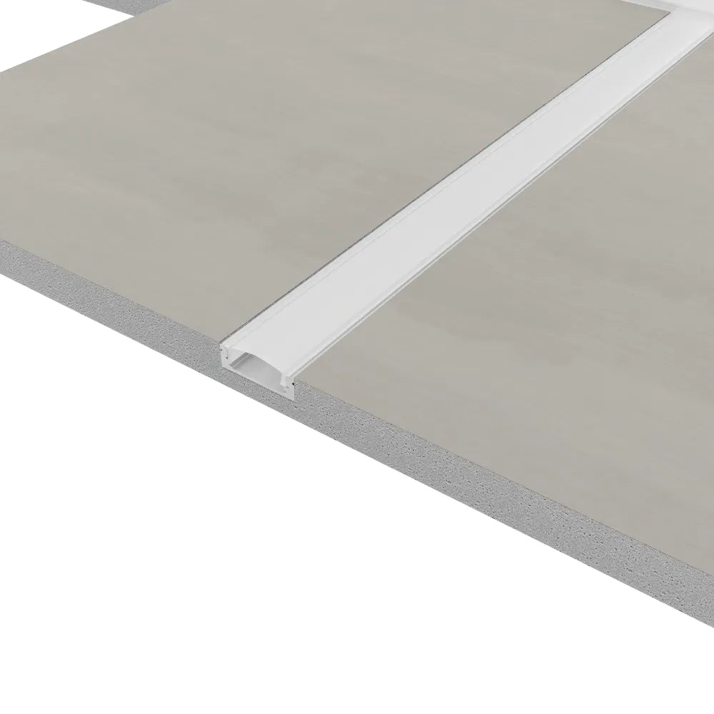 Cartongesso con profilo in alluminio integrato "X"