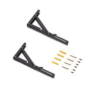 Set di supporti pieghevoli, lunghezza 403 mm, Acciaio, Verniciato bianco