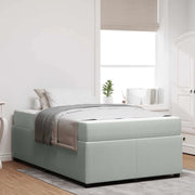 Struttura del letto Grigio chiaro 120 x 190 cm Tessuto