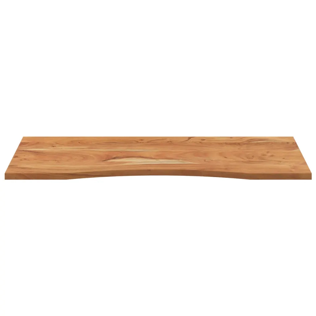 Piano Scrivania 120x50x2,5cm Rettangolare Legno Massello Acacia 370166