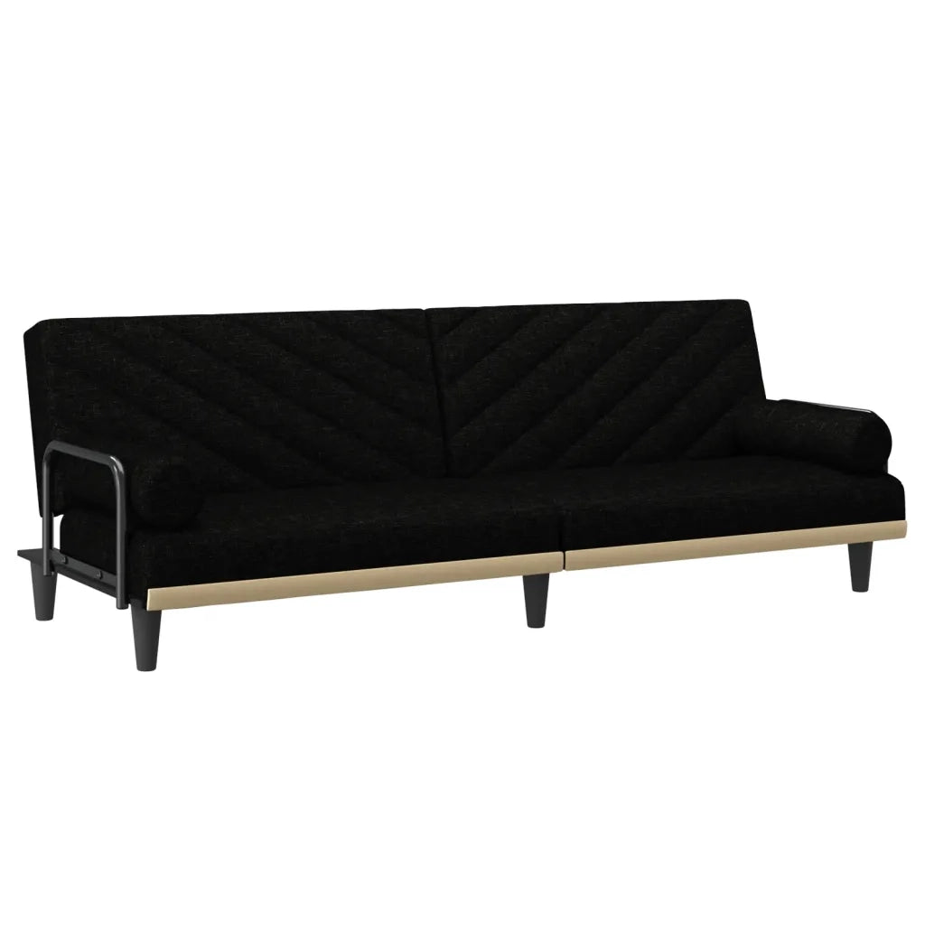 Divano letto | Sof¨¤ letto | Letto singolo con Braccioli Nero in Tessuto