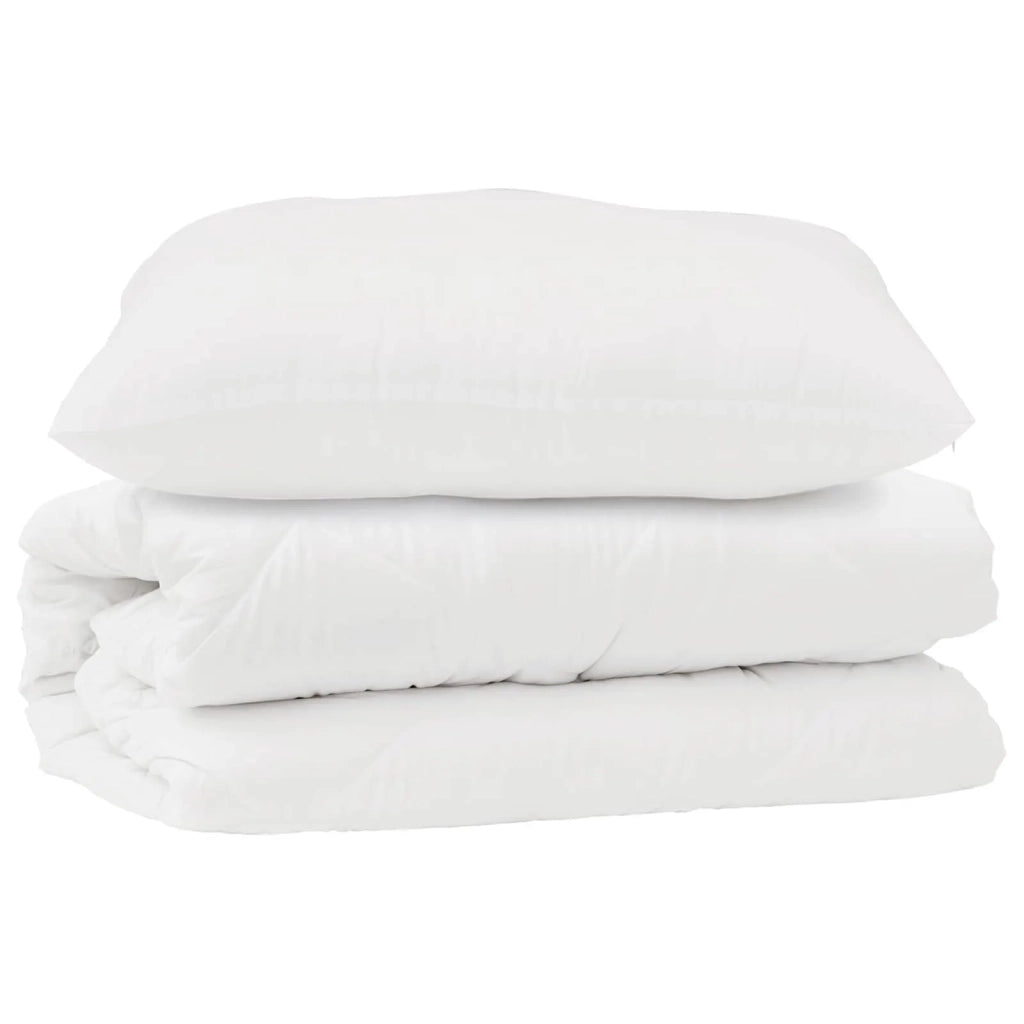 Set di Piumoni con cuscino 2 pcs Bianco Microfibra 3376868