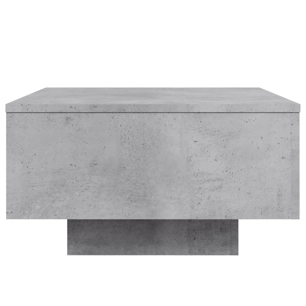 Tavolino da Salotto Grigio Cemento 55x55x31cm Legno Multistrato 836570