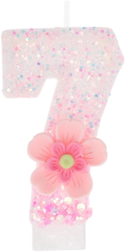Candele per torta - Design 3D - Luccicenti - Senza fumo - Sicure per l'uso - 7,5 cm di lunghezza