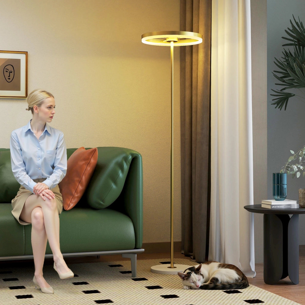 Lampada da Terra Moderna ¨C Zephmum ¨C Oro