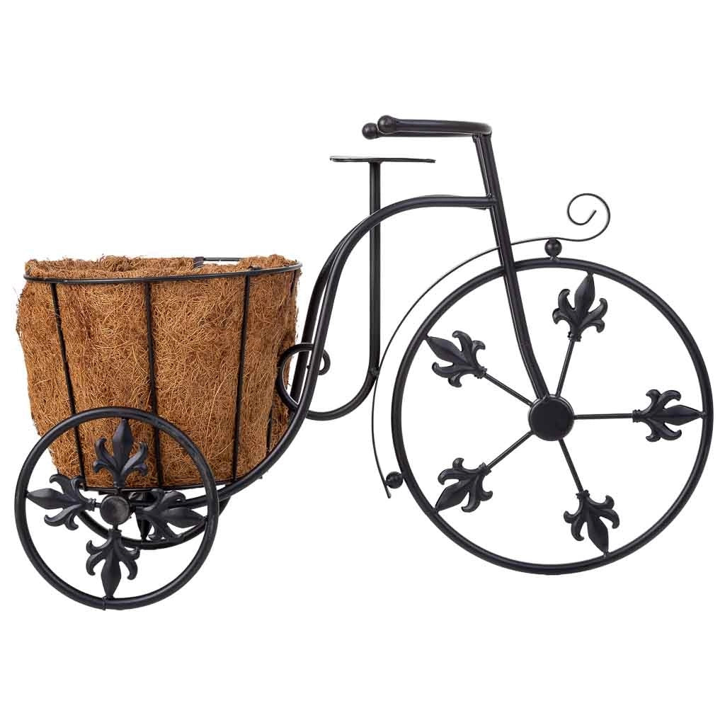 Portavaso per bicicletta nero, 51x20x33h cm
