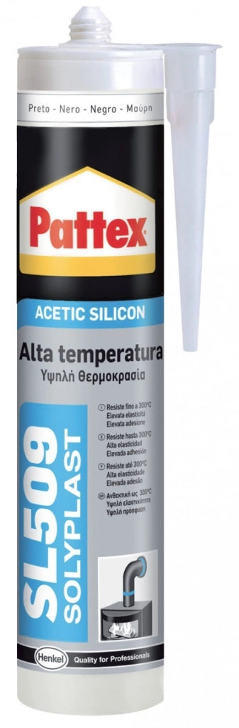 PATTEX SILICONE ALTA TEMP. SL509 ROSSO 300 ML CARTUC.