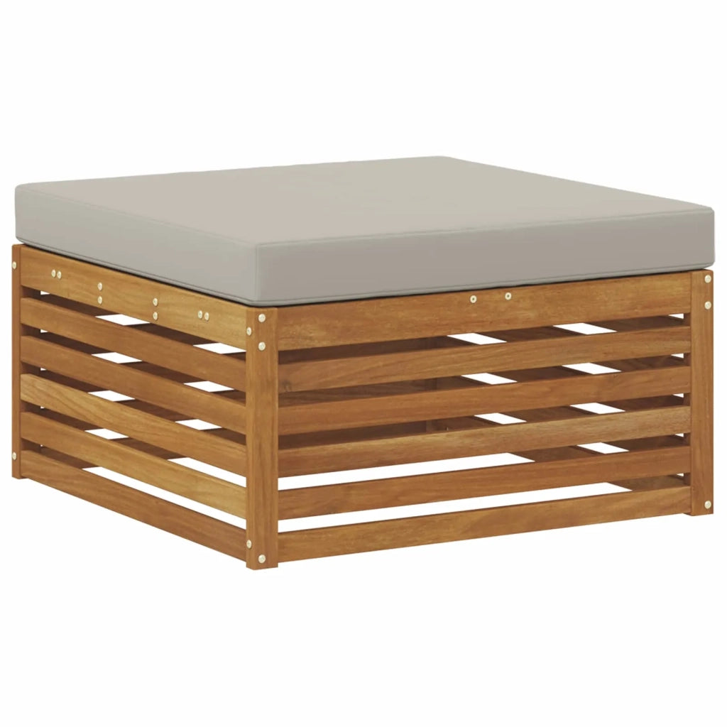 Set di divani da esterno 9 pcs Grigio Naturale e Chiaro 3373986