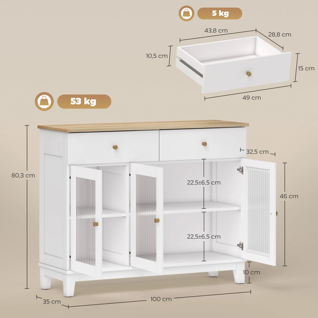 Armadio Moderno ¨C Minimal ¨C Bianco 100x35x80 cm