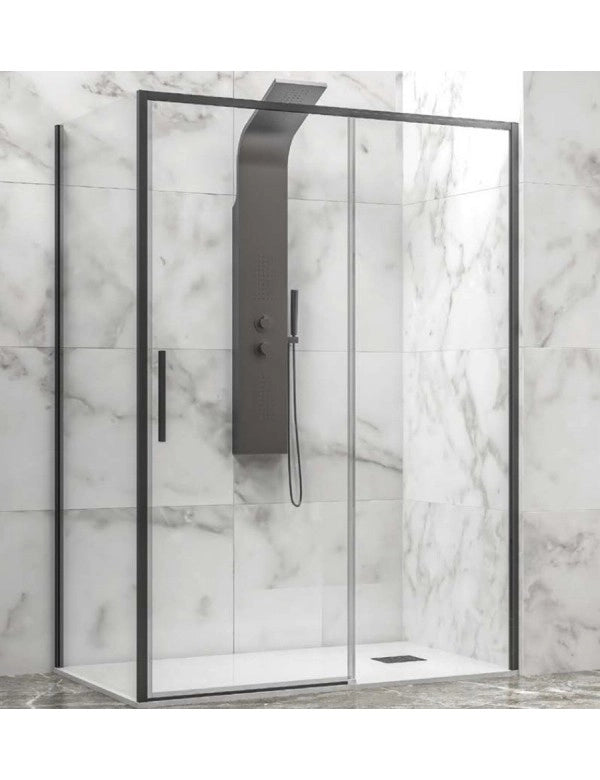 Box doccia LEA 400 110x70 x200 cm profilo nero