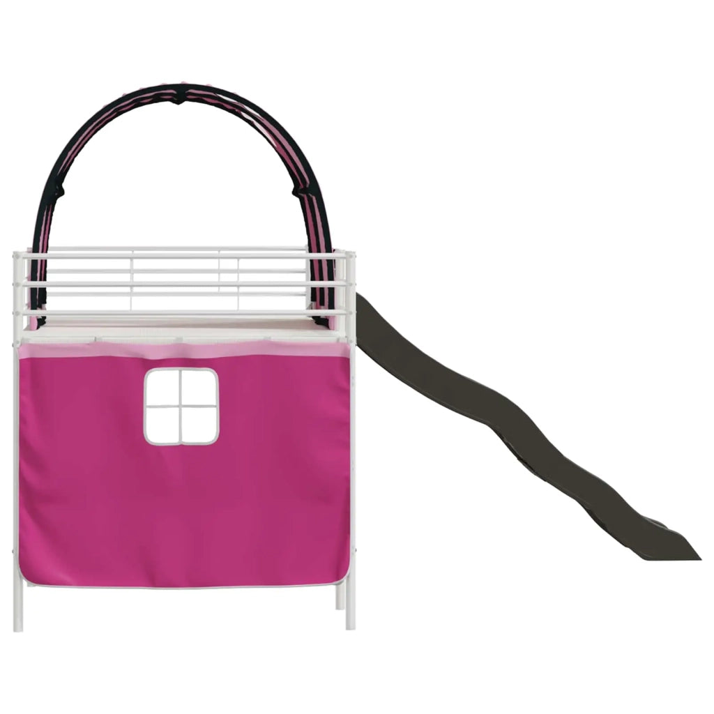 Struttura del letto loft per bambini Bianco e Rosa 80 x 200 cm 42020865