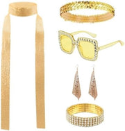 Set di accessori disco anni 70 e 80 - 6 pacchetti di glitter