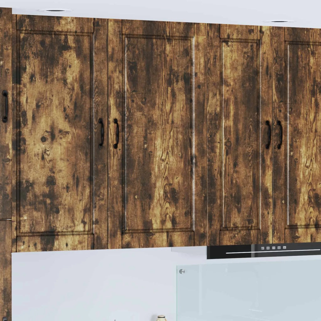 Pensile da cucina | Armadietto a muro PORTO Rovere fum¨¦ 50 x 31 x 100 cm