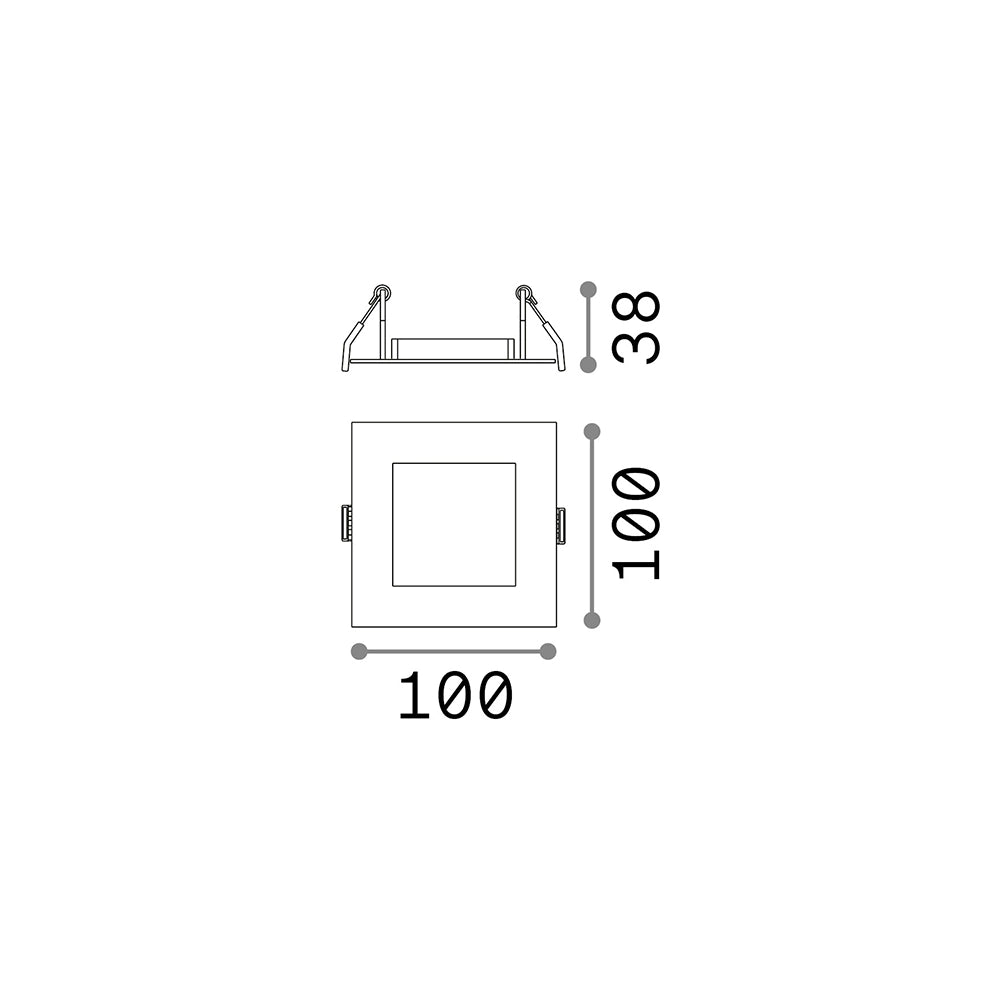 Frame Round Quadrato Dynamic Alluminio Bianco