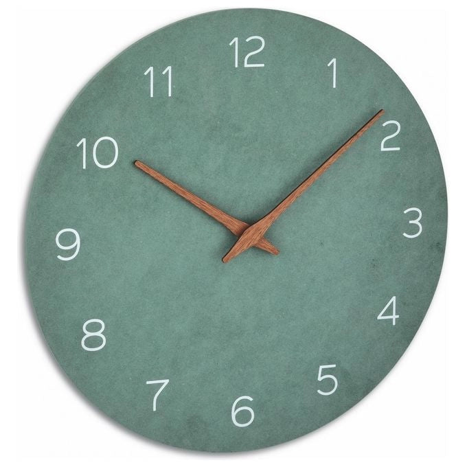 TFA-Dostmann 60.3054.04 Orologio da Parete Analogico Quarzo Meccanismo Silenzioso Sweep Diametro 29.7 cm colore Verde Giada
