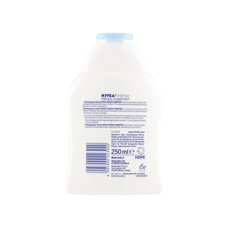NIVEA 6 PEZZI DETERGENTE INTIMO FORMATO DA 250ML FRESH COMFORT