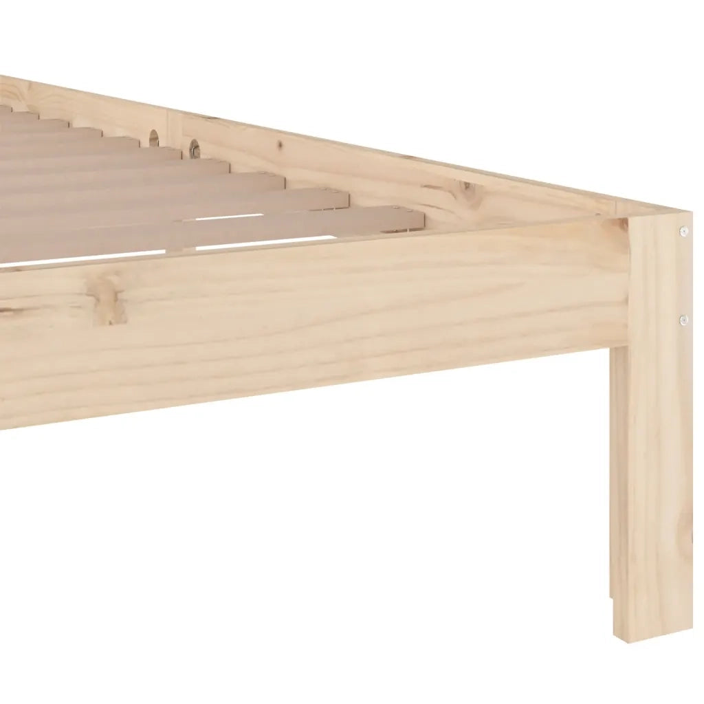 Giroletto-Struttura Letto in Legno Massello 140x190 cm 607774