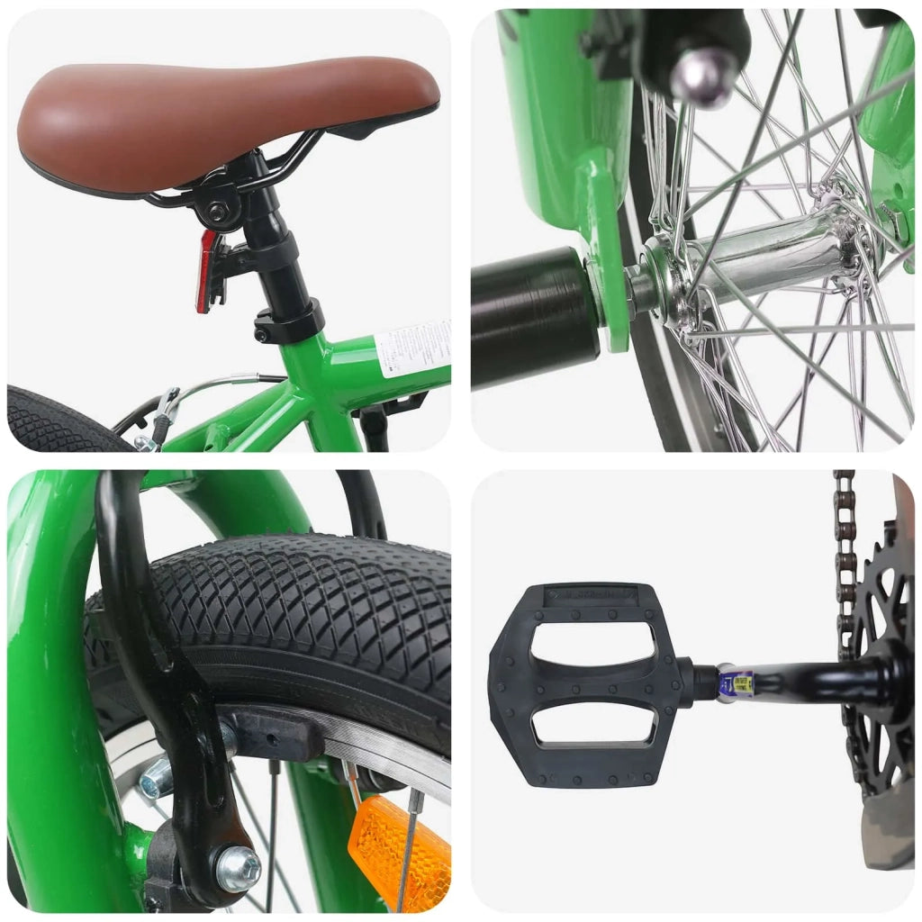 BMX 18 Pollici per bambini dai 7 ai 10 anni Verde 42009733