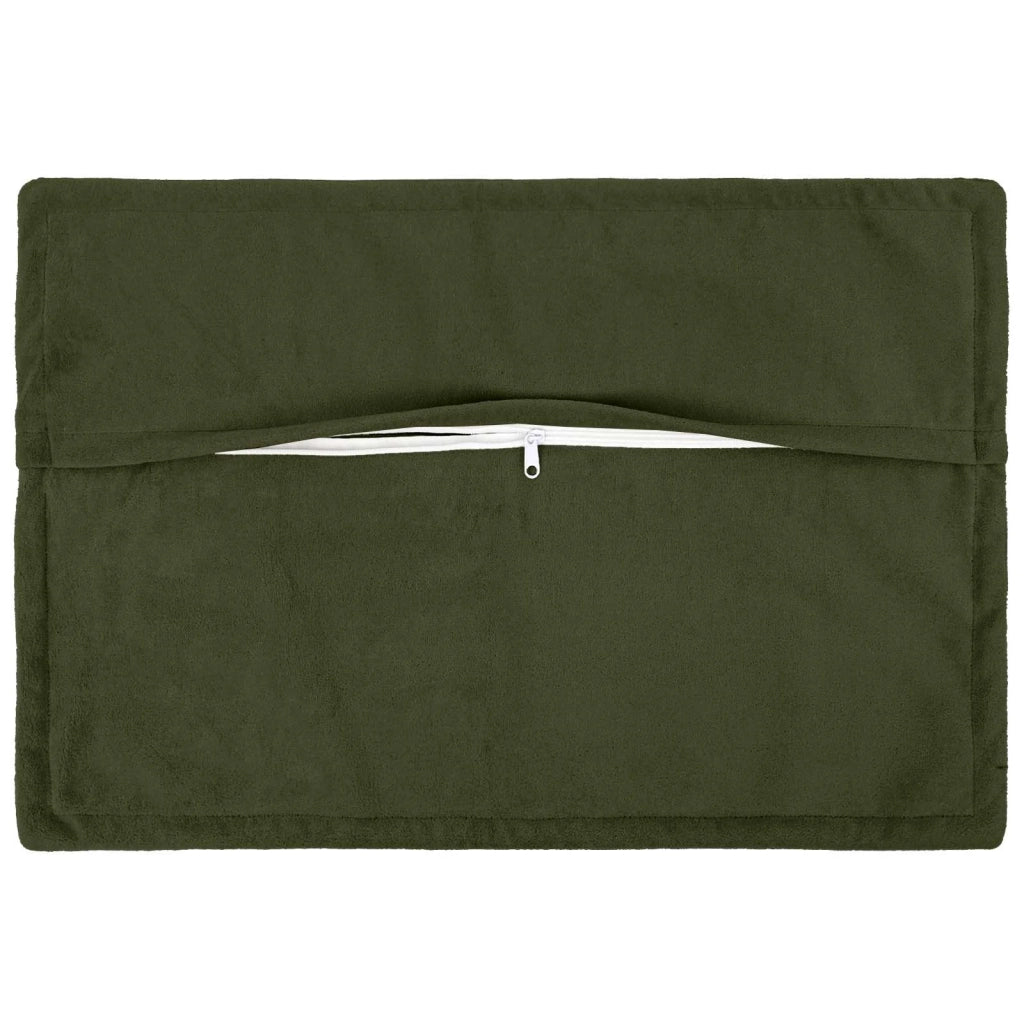 Cuscino con cuscino HOUTEN 2 pz Verde Fleece in microfibra 935715