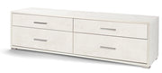 Mobile Madia 4 cassetti H50 L179 P47 Cm colore Bianco ossido Db805k Sarmog