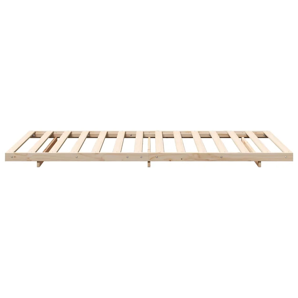 Struttura del letto Marrone 75 x 190 cm Pino massello 873097