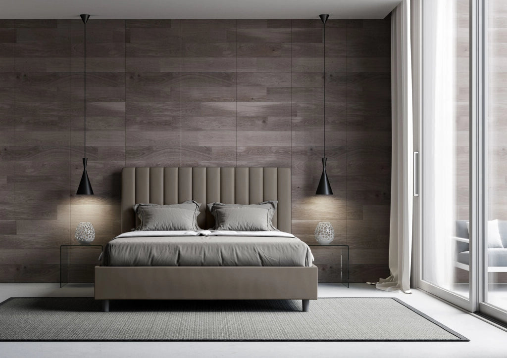 Letto Matrimoniale 160x190 cm Senza Rete Agueda Cappuccino