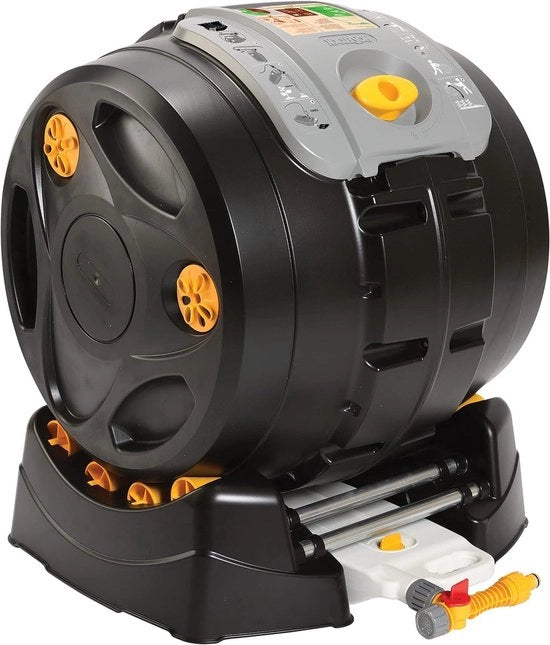 Compostatore Rotativo 2-in-1 da 100 Litri, Composta 3 Volte Più Velocemente di un Compostatore Convenzionale - Incluso Scatola di Raccolta per Liquido di Compostaggio