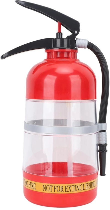 Dispensatore per bevande - 2L - Design divertente - Forma di soffiatore di fuoco - Utilizzo multifunzionale - Per bar e ristoranti - Portatile - Ingresso per tubo 1/2" - Capacità 2L - Materiale acciaio inossidabile - Dimensioni 23 x 23 x 30 cm