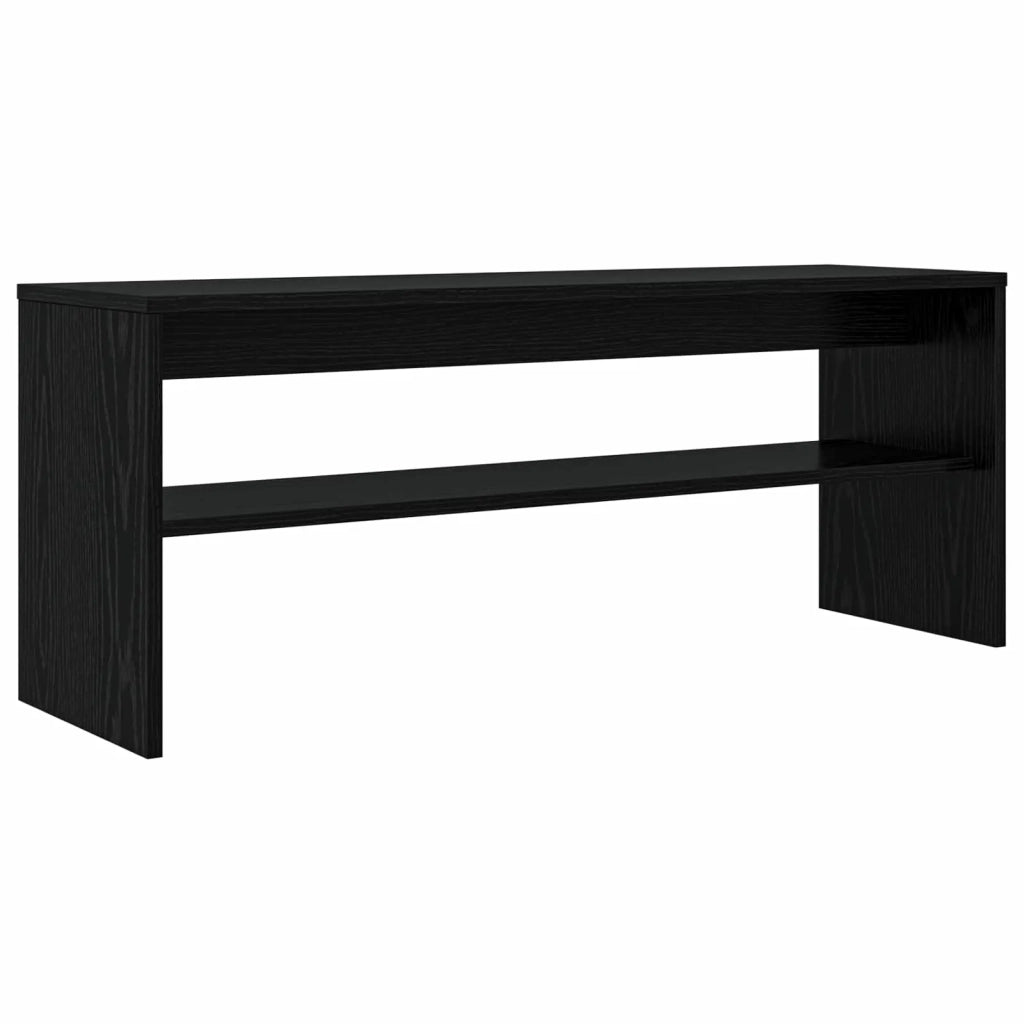 Mobile TV 100 x 30 x 40 cm Rovere Nero Legno ingegnerizzato 8000333
