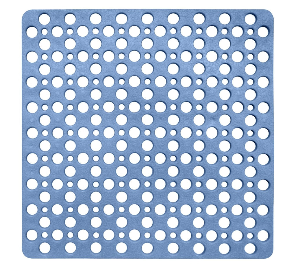 TAPPETO PER LA DOCCIA LINEA AVIO ANTISCIVOLO DA 53X53 CM IN COLORE BLU