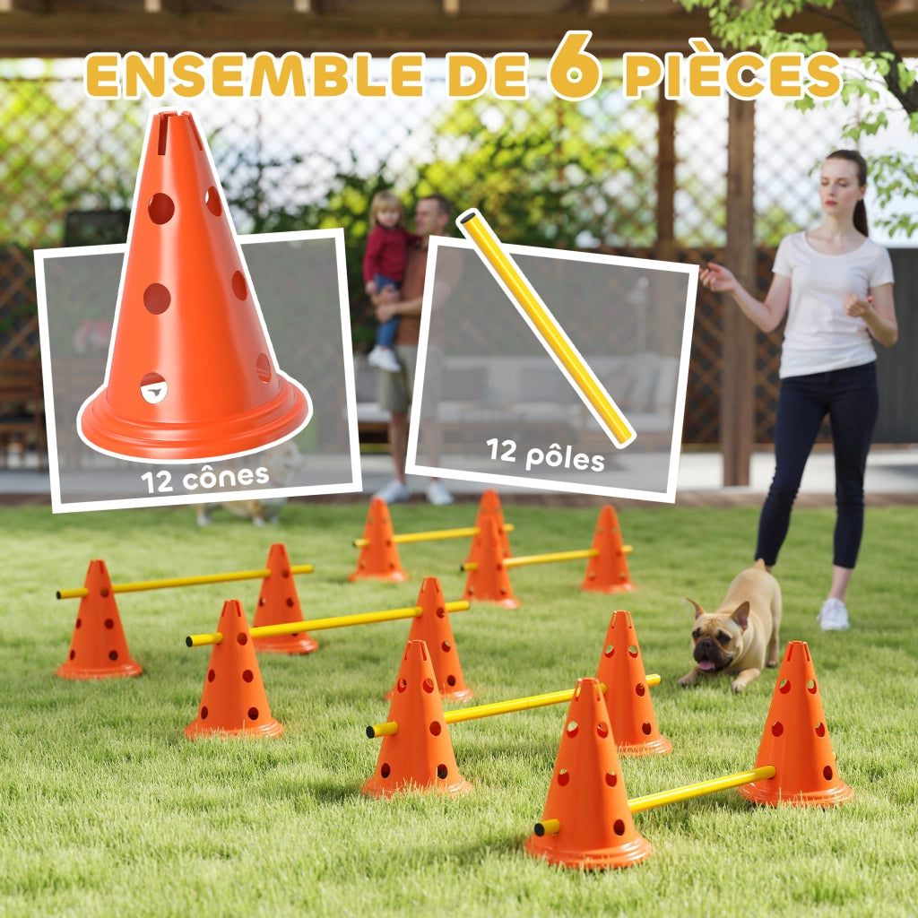 Set Agility per Cani 6 Pezzi ¨C Minimal ¨C Arancione