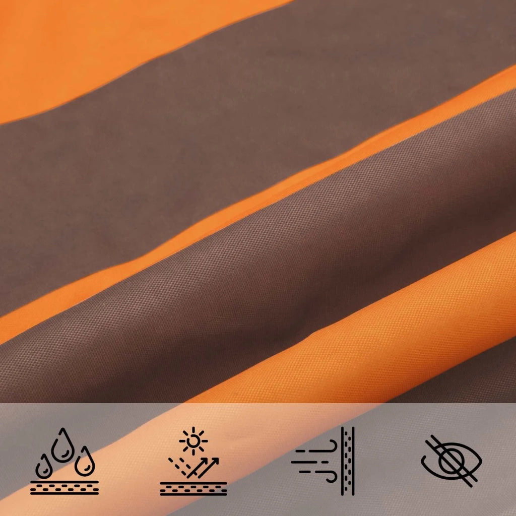 Vela da ombra solare Arancione e Marrone 3 x 4 x 4 m 42031145