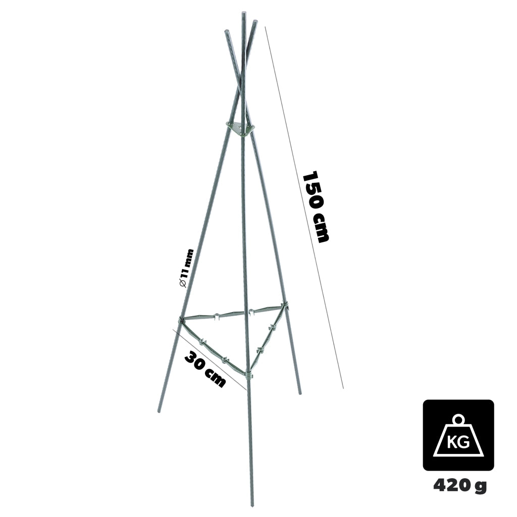 KADAX Zestaw podpór do roślin 3el. 150cm P25572A K