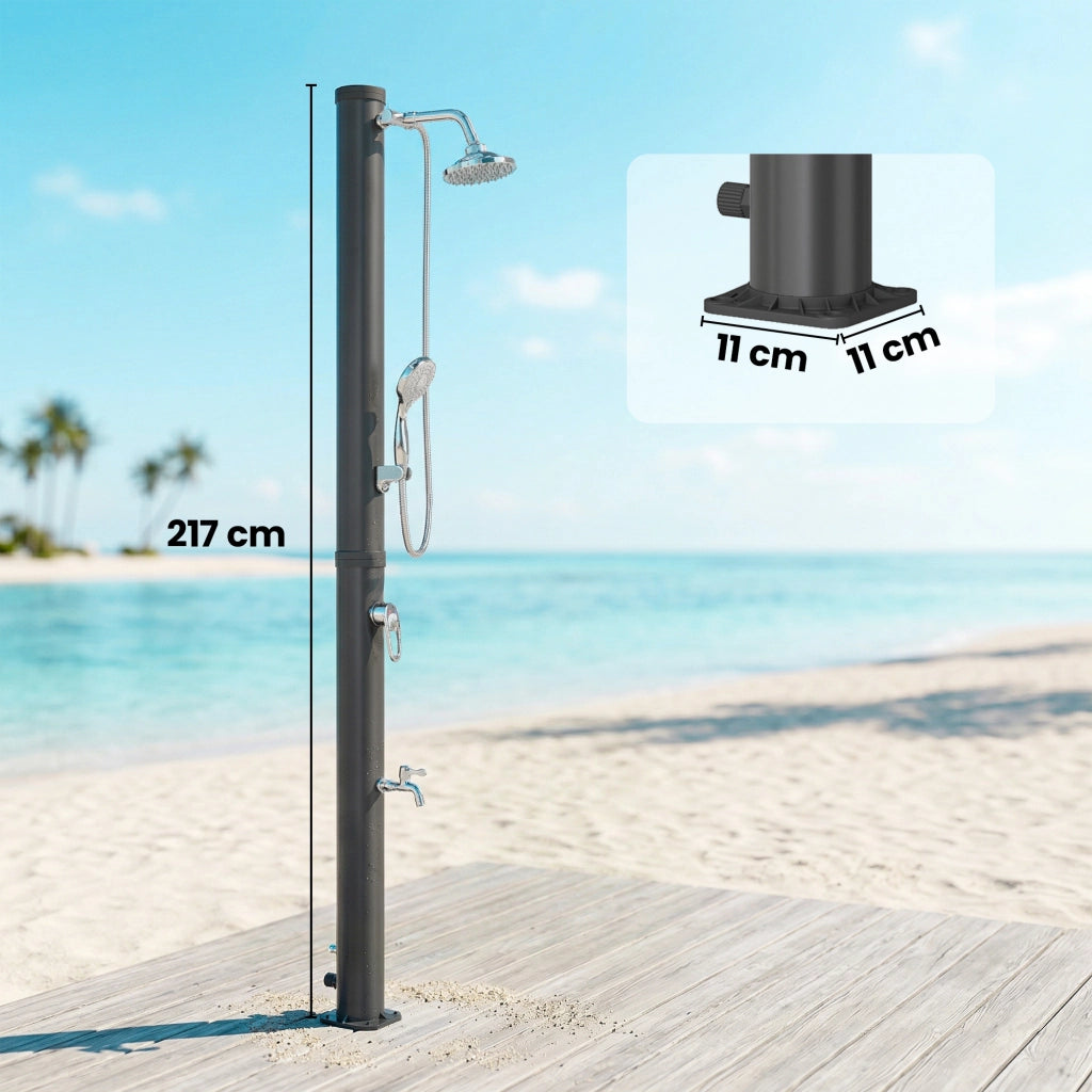 Doccia Solare Giardino 20L ¨C Zephmum ¨C Nera Antigelo