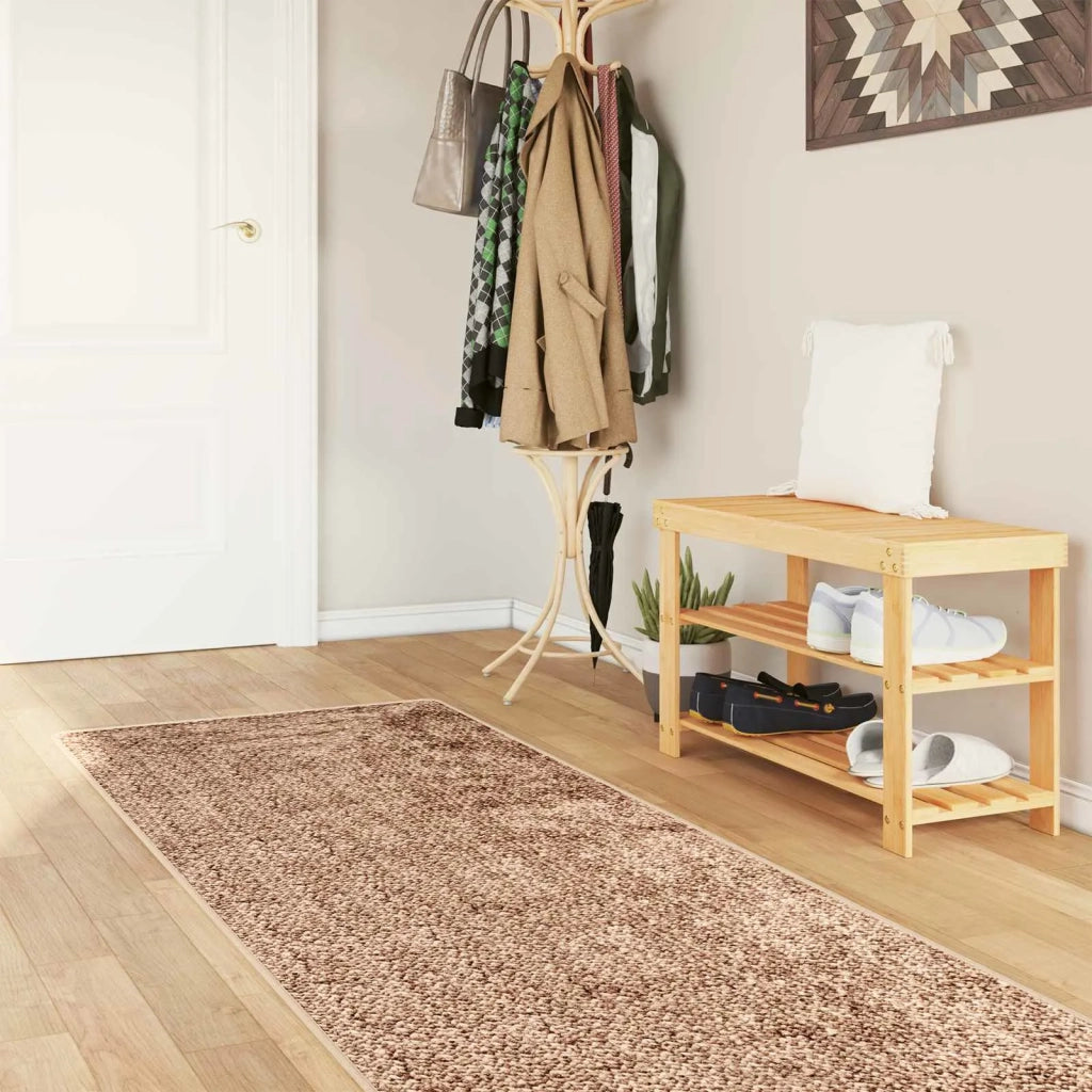 Runner Tappeto MARSA Giallo 100 x 450 cm Poliestere e PVC 42023228