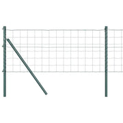 Recinzione da Giardino | Recinzione con Posto Verde 0,4 x 25 m Acciaio e PVC