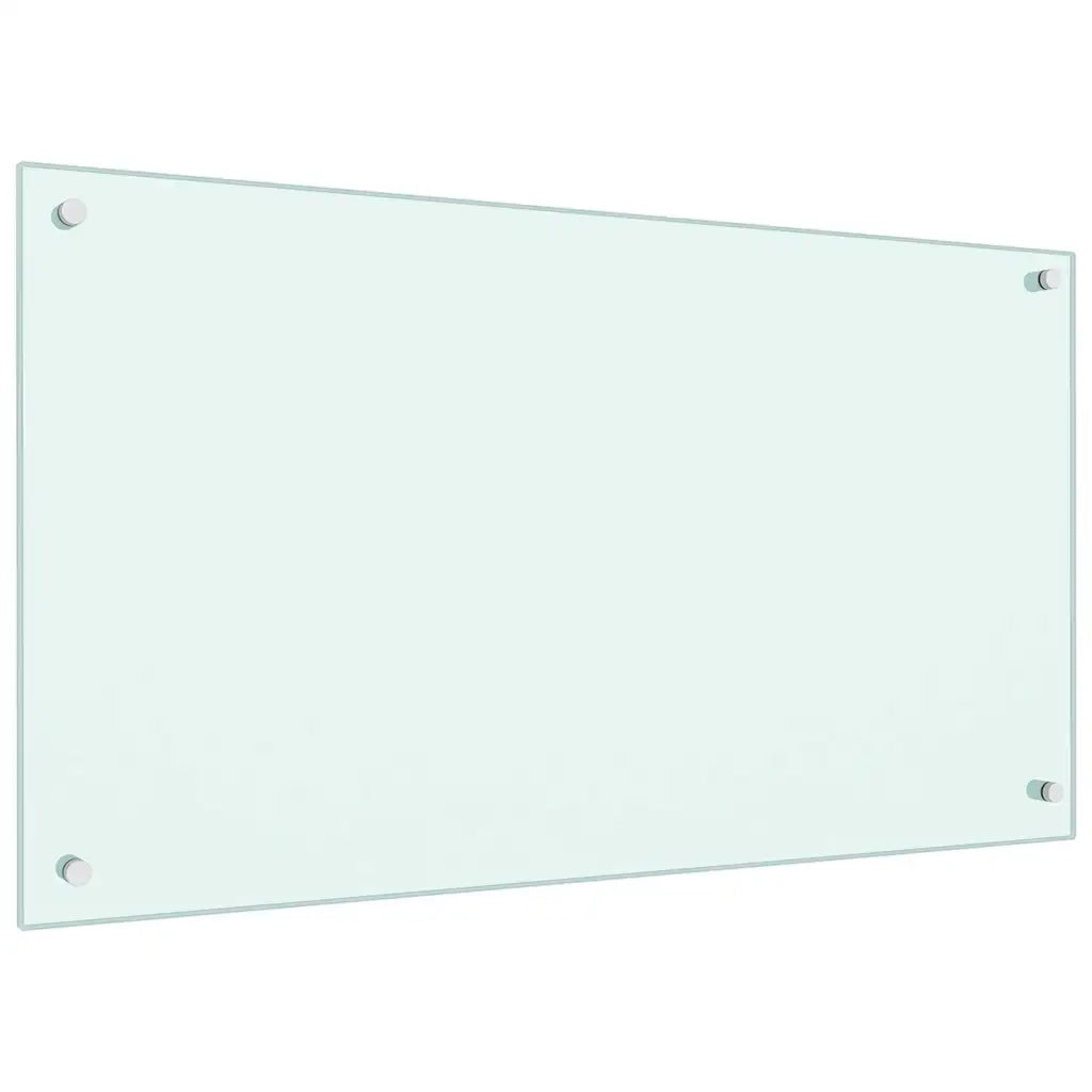 Paraschizzi per Cucina Color Latte 90x50 cm in Vetro Temperato 249458