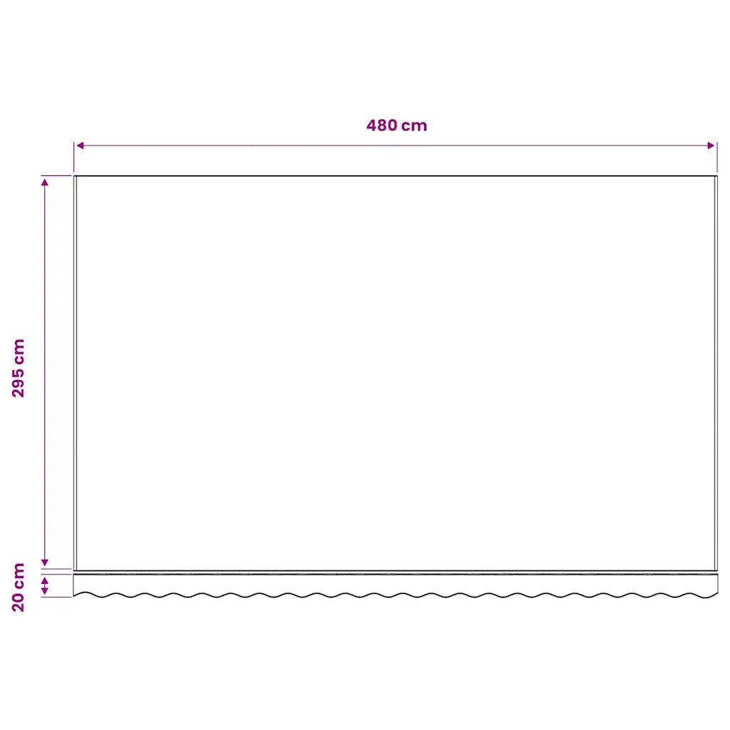 Tenda da Sole | Tenda Parasole in Tela Arancione e Bianco 5x3 m