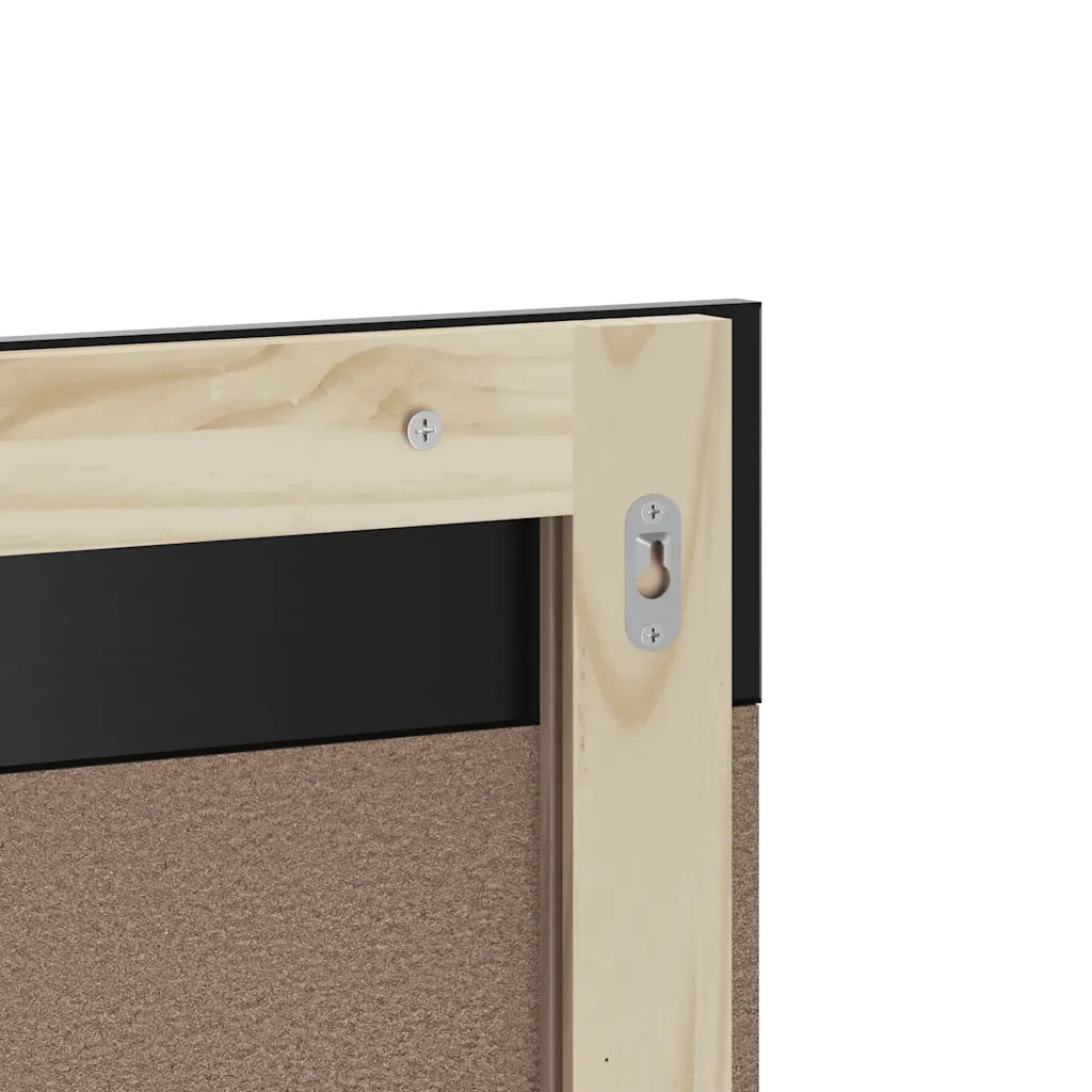 Set Mobili da Bagno | Armadio da bagno 3 pz BERG Nero in Legno Massello di Pino