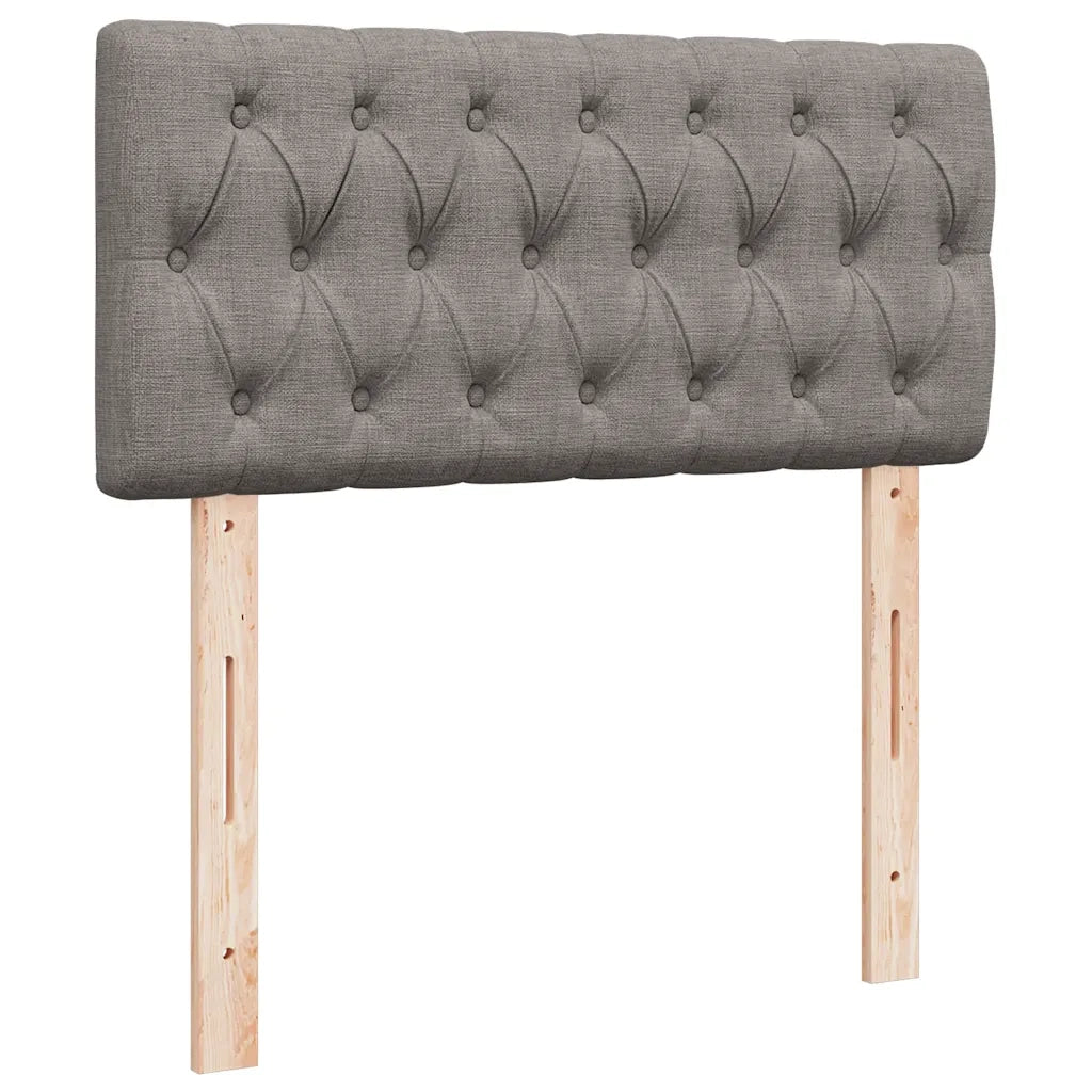 Giroletto a Molle con Materasso-Struttura Letto Tortora 80x200 cm inTessuto 487241