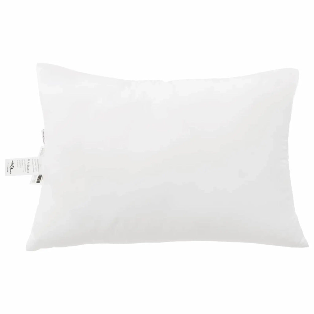 Piumone con cuscino 3 pcs Bianco Microfibra